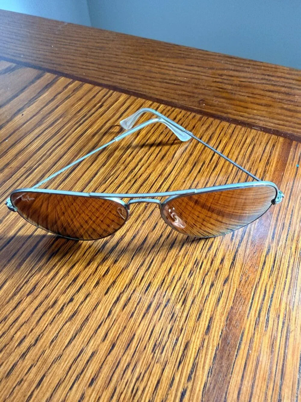 Ray-Ban Aviator Sunglasses in Baby Pink Chrome/Silver + Case - RB3025 Large